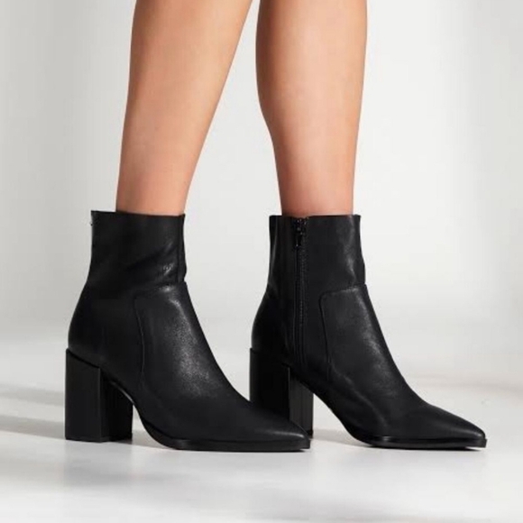 Tony Bianco Black Leather Ankle Boots_6 - Picture 3 of 12